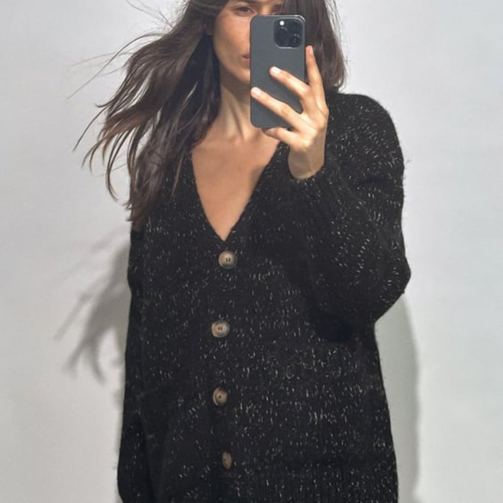 NWT ZARA POCKET KNIT CARDIGAN S, M 4331 - Picture 2 of 8